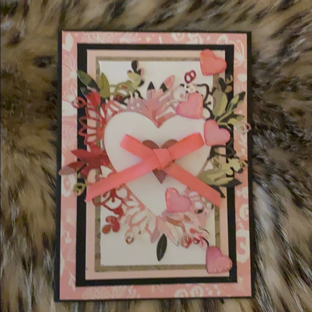 Handmade greeting card and earring gift set